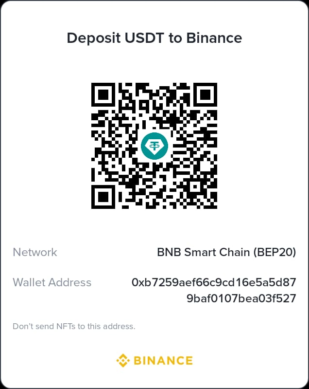 BNB Smart Chain BEP20 QR Kod